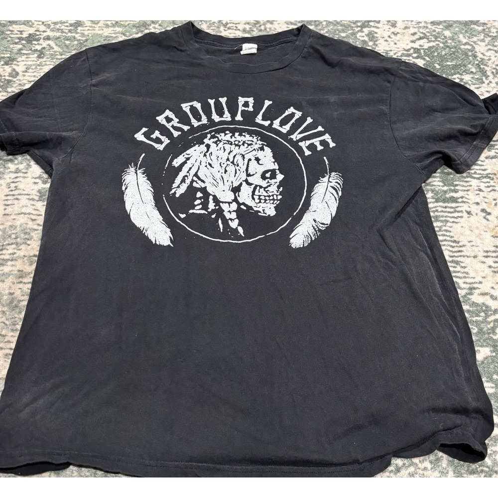 vintage Grouplove band t-shirt XL Black Thin Material
